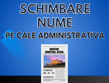 schimbare nume cale administrativa